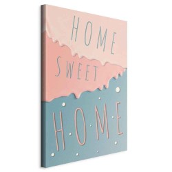 Leinwandbild - Inscriptions: Home Sweet Home (1 Part) Vertical