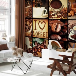 Fototapete - Coffee - Collage