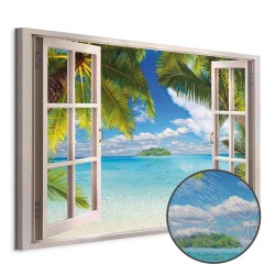 Leinwandbild - Window: Sea View