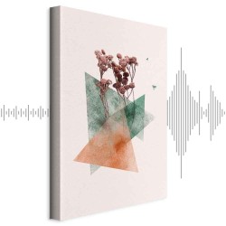 Leinwandbild - Modernist Flower (1 Part) Vertical