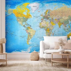 Fototapete - World Classic Map