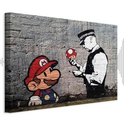 Leinwandbild - Mario and Cop by Banksy
