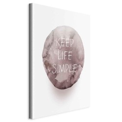 Leinwandbild - Keep Life Simple (1 Part) Vertical