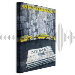 Leinwandbild - Metropolis (1 Part) Vertical