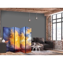 Paravent - Beautiful Sunset - Clouds in Warm Tones