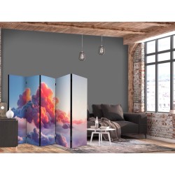 Paravent - Twilight Spectacle: Clouds in Shades of Pink and Purple