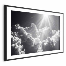 Poster - Hope in the Clouds: Inspiring Sun Rays – Awaken Emotions