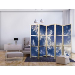 Japanischer Paravent - Starry Clouds and Delicate Light Over a Corner of the Sky