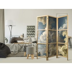 Japanischer Paravent - Sun and Shadows: A Theatrical Display of Nature High Above the Earth