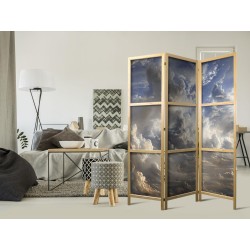 Japanischer Paravent - Golden Reflections on Clouds Foretelling Dusk