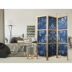 Japanischer Paravent - Retro Ornament - Decorative Motif in Worn Blues