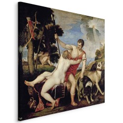 Leinwandbild - Titian – Venus and Adonis