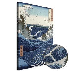 Leinwandbild - Utagawa Hiroshige – View of the Naruto whirlpools at Awa