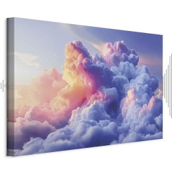 Leinwandbild - Clouds Like Painted: Artistic Brushes of Dawn Painting the Sky