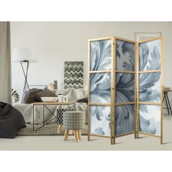 Japanischer Paravent - Botanical Motif with Leaves and Vines in Sandy Colors