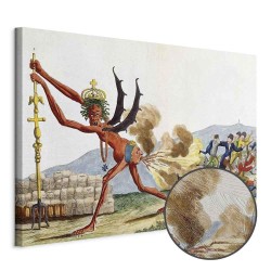 Leinwandbild - Jacques-Louis David – Caricature of the English Government