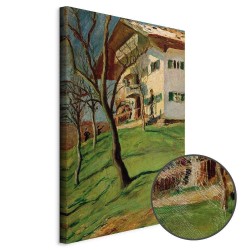 Leinwandbild - August Macke – Unser Häuschen in Tegernsee