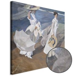 Leinwandbild - Joaquín Sorolla y Bastida – Strolling along the Seashore