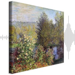 Leinwandbild - Claude Monet – Coin de jardin à Montgeron