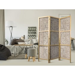 Japanischer Paravent - Desert Nights - Ornamented Persian Carpet in Muted Colors