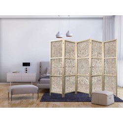 Japanischer Paravent - Desert Nights - Ornamented Persian Carpet in Muted Colors