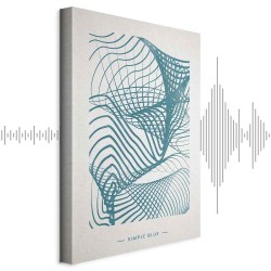 Leinwandbild - Simple Blue (1 Part) Vertical