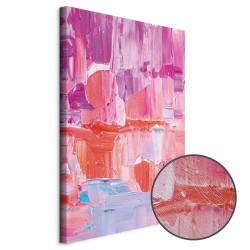 Leinwandbild - Colorful Contrasts - Energetic Color Transitions in Shades of Pink