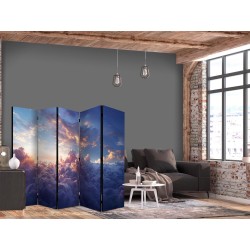 Paravent - The Sun in Hiding: The Golden Face of the Sky Above a Cloudy Sea