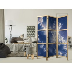 Japanischer Paravent - Starry Clouds and Delicate Light Over a Corner of the Sky