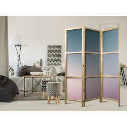 Japanischer Paravent - Nostalgic Gradient - Gradient Composition in Muted Colors