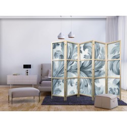Japanischer Paravent - Botanical Motif with Leaves and Vines in Sandy Colors