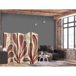 Paravent - Waving Leaves - Irregular Plant Shapes in the Style of Matisse