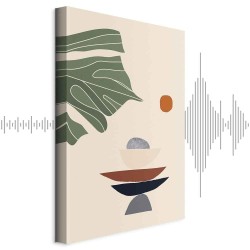 Leinwandbild - On the Sunny Terrace (1 Part) Vertical