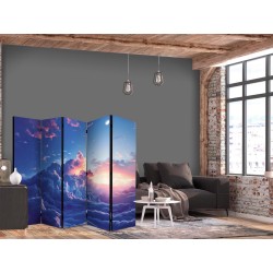 Paravent - Nighttime Concert in the Mountains: Clouds Illuminated by the Last Rays of the Sun