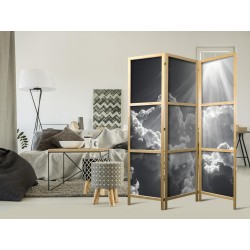 Japanischer Paravent - Hope in the Clouds: Inspirujące Promienie Słońca – przebudź emocje