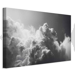 Leinwandbild - Extraordinary Phenomenon: The Sun Illuminating Dark Clouds