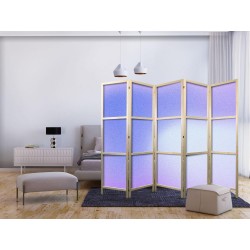 Japanischer Paravent - Heather Mist - Delicate Gradient Composed of Various Shades of Violet