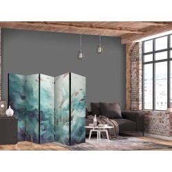 Paravent - Three Schools of Fish - Fish in Muted Colors Swimming in Groups in Oceanic Depths