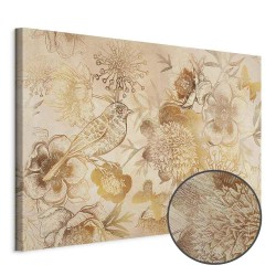 Leinwandbild - Golden Mosaic of Nature (1 Part) Wide