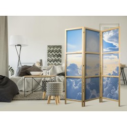 Japanischer Paravent - Symphony of Light: Sun and Clouds Collaborating on a Beautiful Sky