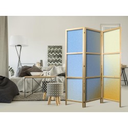 Japanischer Paravent - Energetic Gradient - Gradient Composition in Vibrant Colors