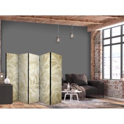 Paravent - Botanical Motif with Leaves and Vines in Sandy Colors