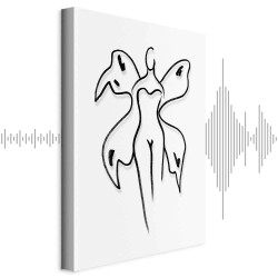 Leinwandbild - Butterfly Woman (1 Part) Vertical