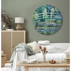 Rundes Bild - Claude Monet – Footbridge in Giverny