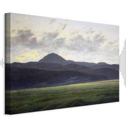Leinwandbild - Caspar David Friedrich – Mountain Landscape in Bohemia