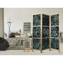 Japanischer Paravent - Oriental Pattern Carpet - Emerald Ornaments and Worn Patterns