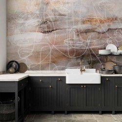 Fototapete - Penetrating Faces