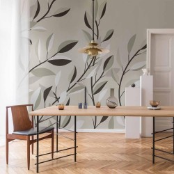 Fototapete - Climbing Leaves - First Variant