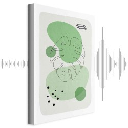 Leinwandbild - Green Aesthetics of Monstera (1 Part) Vertical