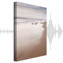 Leinwandbild - Autumn Beach (1 Part) Vertical